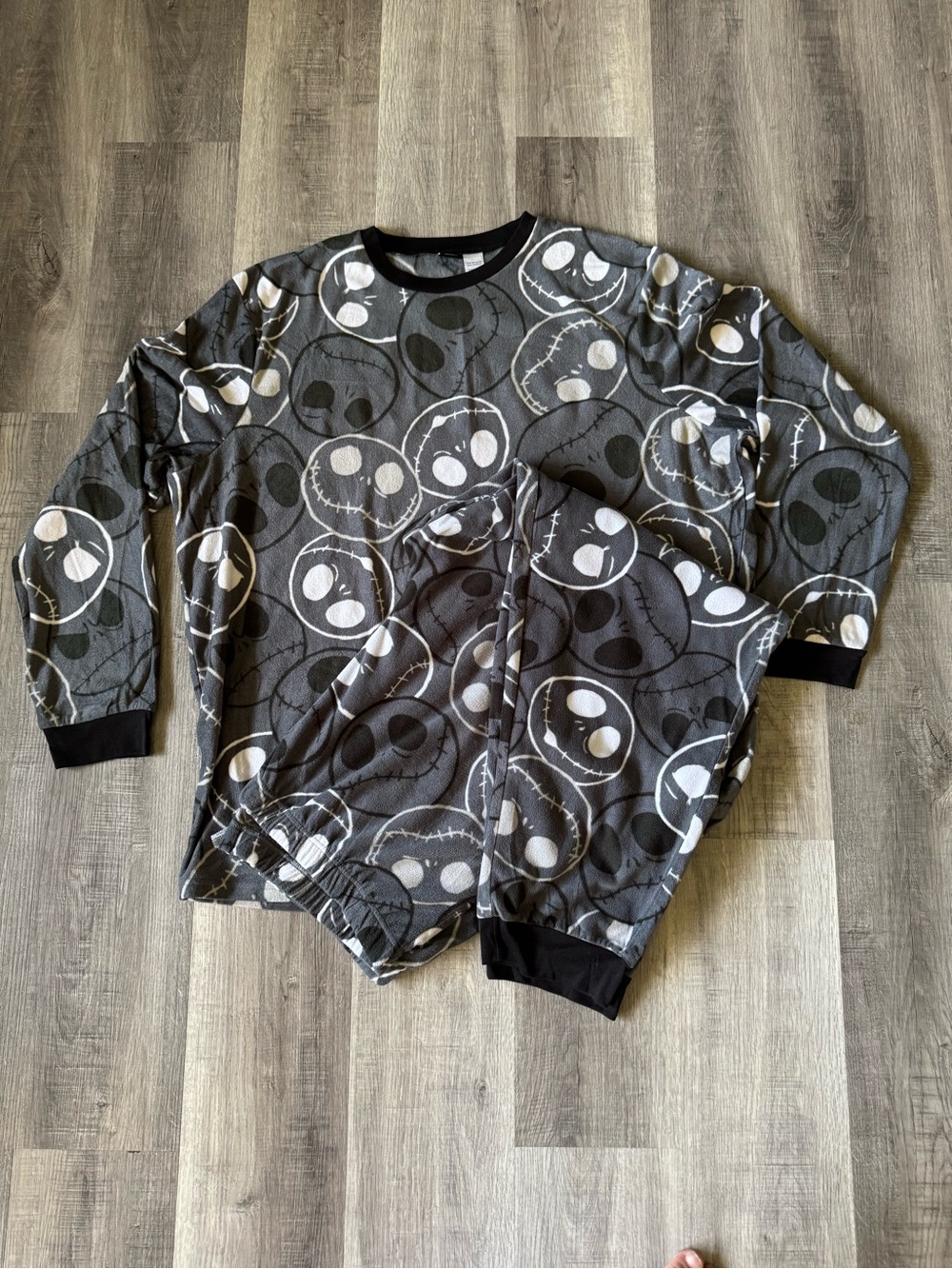 Disney Nightmare Before Christmas Jack Skellington Fleece Pajama Set XXL